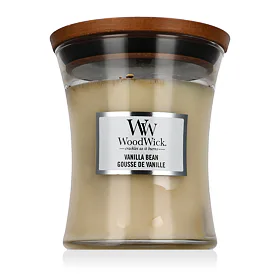 WoodWick Medium Hourglass Candles vonná svíčka Vanilla Bean 275 g (vada zbarvení)