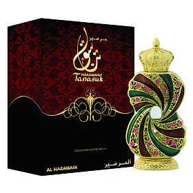 Parfémovaný olej Al Haramain Tanasuk 12 ml
