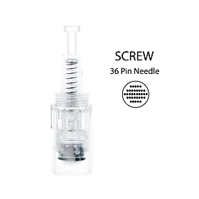 BBmessopen náhradní sterilní hlavice k Electric Microneedling Pen 36 jehel (vnější závit) 10 ks