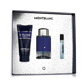 sada Montblanc Explorer Ultra Blue Parfémovaná voda 100 ml + Parfémovaná voda 7,5 ml + Sprchový gel