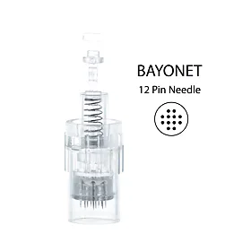 BBmessopen náhradní sterilní hlavice k Electric Microneedling Pen 12 jehel (vnitřní závit) 50 ks
