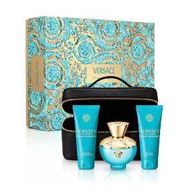 sada Versace Pour Femme Dylan Turquoise Toaletní voda 100 ml + Sprchový gel 100 ml + Tělový gel 100