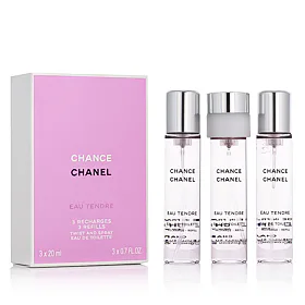 Chanel Chance Eau Tendre EDT 3 x 20 ml náplň do kapesního spreje W