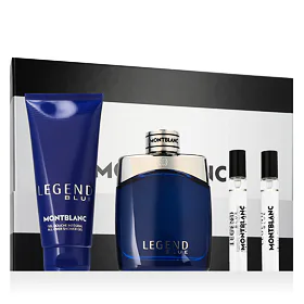 Montblanc Legend Blue EDP 100 ml + SG na tělo i vlasy 100 ml + EDP MINI 2 x 7,5 ml M